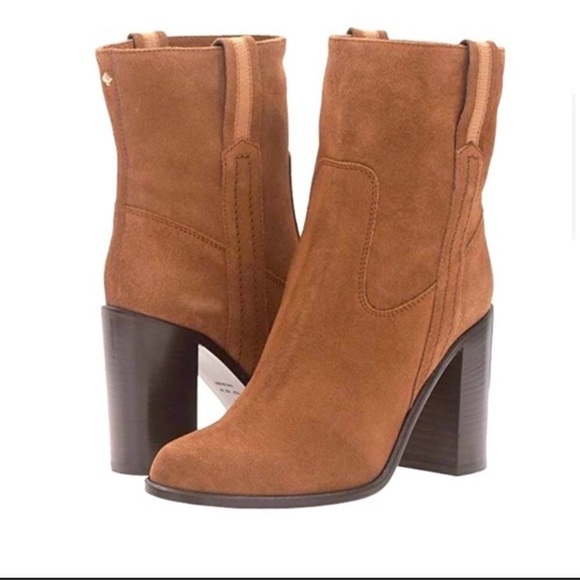 kate spade Shoes - Kate Spade Baise Tobacco Suede Boots EUC SZ 9